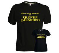 T-SHIRT Directed by QUENTIN TARANTINO cinema uomo o donna nera Pulp Fiction film