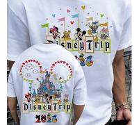 T-shirt Disney a maniche corte con stampa Mickey & Friends; realizzata in puro cotone, morbida e traspirante. L,M,S,XL,XXLFumetto,NataleCotone