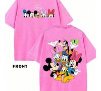 T-shirt Disney a maniche corte con Topolino e i suoi amici; in puro cotone-morbida e traspirante. L,M,S,XL,XXLFumetto