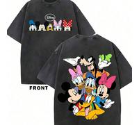 T-shirt Disney a maniche corte con Topolino e i suoi amici; in puro cotone-morbida e traspirante. L,M,S,XL,XXLFumetto