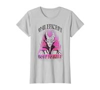 T-shirt Disney con grafica Maleficent Flames Maglietta, Donna, Argento, S