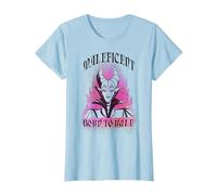 T-shirt Disney con grafica Maleficent Flames Maglietta, Donna, Celeste, S