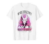 T-shirt Disney con grafica Maleficent Flames Maglietta, Uomo, Bianco, S