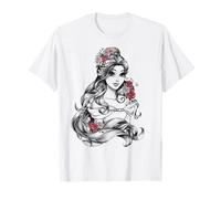 T-shirt Disney La Bella e la Bestia Belle Drawing Rose con grafica Maglietta