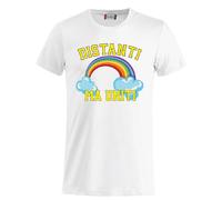 T-Shirt Distanti Ma Uniti Uomo Bambino Magliette Simpatiche PS 27431-A014