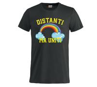 T-Shirt Distanti Ma Uniti Uomo Bambino Magliette Simpatiche PS 27431-A014