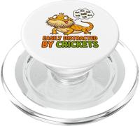 T-shirt divertente con drago barbuto distratto da crickets PopSockets PopGrip per MagSafe