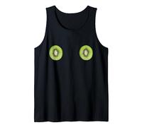 T-shirt divertente con piccole tette di frutta kiwi per l'estate Canotta
