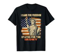 T-shirt divertente con statua della libertà che piange - Giustizia & Libertà Maglietta