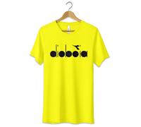 T-Shirt Divertente Dio Boia Maglietta Tshirt Logo Fake Diadora S M L XL XXL