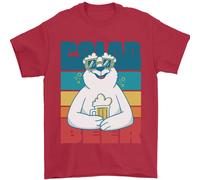 T-Shirt Divertente Orso Polare Gioco Di Parole Uomo 100% Cotone