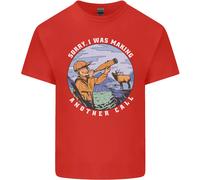 T-Shirt Divertente Per Bambini Cacciatori Che Fanno Un Altro Richiamo