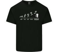 T-Shirt Divertente Per Bambini Con Birra Da Venerdì A Domenica
