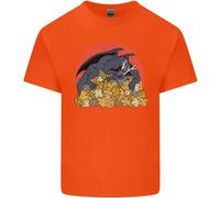 T-Shirt Divertente Per Bambini Con Dadi RPG Drago