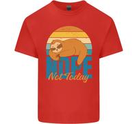 T-Shirt Divertente Per Bambini Pigro No Oggi