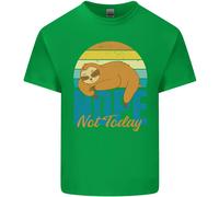 T-Shirt Divertente Per Bambini Pigro No Oggi