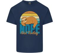 T-Shirt Divertente Per Bambini Pigro No Oggi