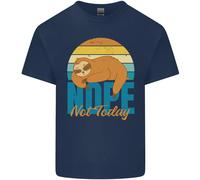 T-Shirt Divertente Per Bambini Pigro No Oggi