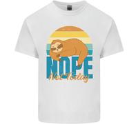 T-Shirt Divertente Per Bambini Pigro No Oggi