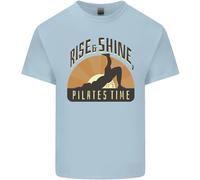 T-Shirt Divertente Per Bambini Yoga Rise And Shine Pilates