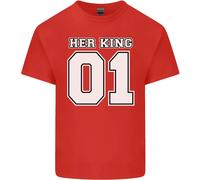 T-Shirt Divertente Per Il Compleanno Di Nozze Del Suo Re Per Bambini