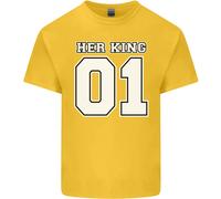 T-Shirt Divertente Per Il Compleanno Di Nozze Del Suo Re Per Bambini