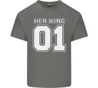 T-Shirt Divertente Per Il Compleanno Di Nozze Del Suo Re Per Bambini