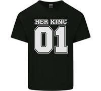 T-Shirt Divertente Per Il Compleanno Di Nozze Del Suo Re Per Bambini