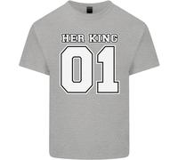 T-Shirt Divertente Per Il Compleanno Di Nozze Del Suo Re Per Bambini