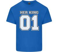 T-Shirt Divertente Per Il Compleanno Di Nozze Del Suo Re Per Bambini