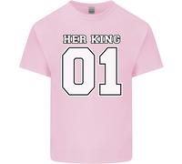 T-Shirt Divertente Per Il Compleanno Di Nozze Del Suo Re Per Bambini