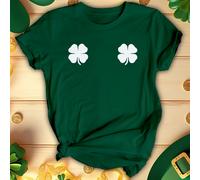 T-shirt divertenti da donna giorno di San Patrizio top abito da parata...