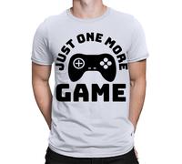 T-shirt divertenti da uomo donna Just One More Game Videogiochi Gamers Gift...