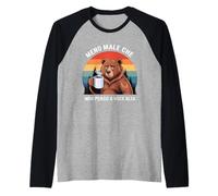 T-Shirt Divertenti - Meno Male Che Non Penso a Voce Alta Maglia con Maniche Raglan