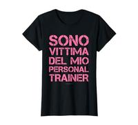 T-Shirt Divertenti Palestra Donna - vittima Personal Trainer Maglietta