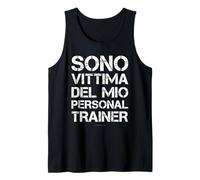 T-Shirt Divertenti Palestra vittima del Mio Personal Trainer Canotta