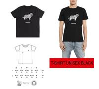 T-shirt DONN ORIGAMI DOG KOMONDOR cane DSHIRT DESIGNED SHIRT cotone bio DSHIRT14