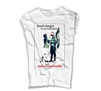 T-shirt donna Anarchist Punk and Mom Eat your lunch street art London