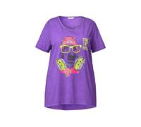 T-shirt donna Angel of Style taglie forti linea A cane hip hop 843698