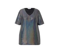 T-shirt donna Angel of Style taglie forti linea A effetto paillettes 836566