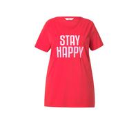T-shirt donna Angel of Style taglie forti linea A scritta HAPPY 839251