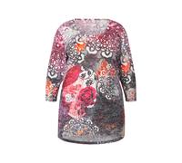 T-shirt donna Angel of Style taglie forti linea A teschio stampa rose