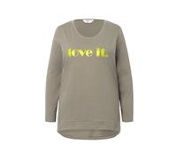 T-shirt donna Angel of Style taglie forti oversize LOVE IT manica lunga 835360