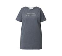 T-shirt donna Angel of Style taglie forti oversize scritta glitter