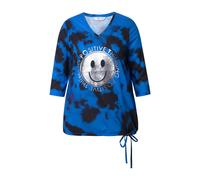 T-shirt donna Angel of Style taglie forti regular fit lucida smiley 840015