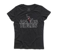 T-shirt donna Angus Young Rules News Highway to Hell chitarra guitar