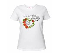 t-shirt donna bianca scritta se so cos'e l'amore e grazie a regalo san valentino