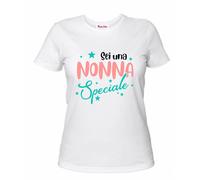 t-shirt donna bianca scritta sei una nonna speciale regalo festa compleanno