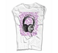 T-shirt donna CARL COX cuffie DJ music house techno headphone It's About Music