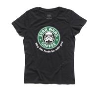 T-shirt donna COFFEE STAR Guerre Stormtrooper Yoda